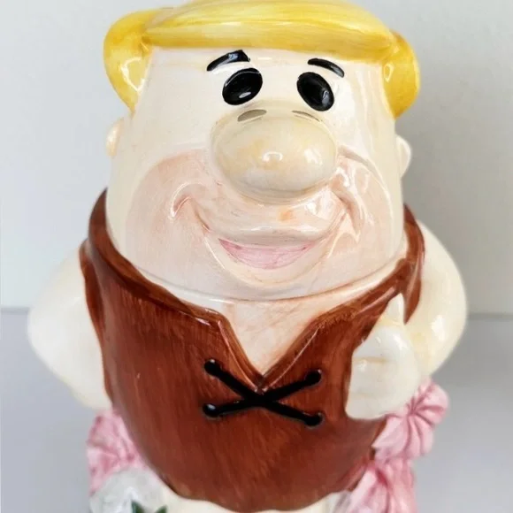 Flinstones Barney Rubble Cookie Jar Vintage